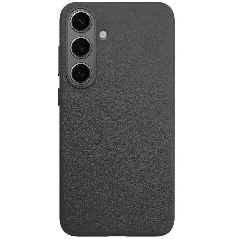Шкіряний чохол Leather Case (AAA) для Samsung Galaxy S25 Black