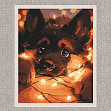 Картина за номерами Тварини. Цуценя в гірлянді 40*50 см Art Craft 11585-AC, фото 2