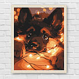 Картина за номерами Тварини. Цуценя в гірлянді 40*50 см Art Craft 11585-AC, фото 7