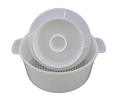 Форма для сиру з пресом до 1,3 кг пластикова Консенсус 2696