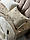 Зимовий комплект постільної білизни двосторонній Wooden Krem євро Туреччина, фото 7