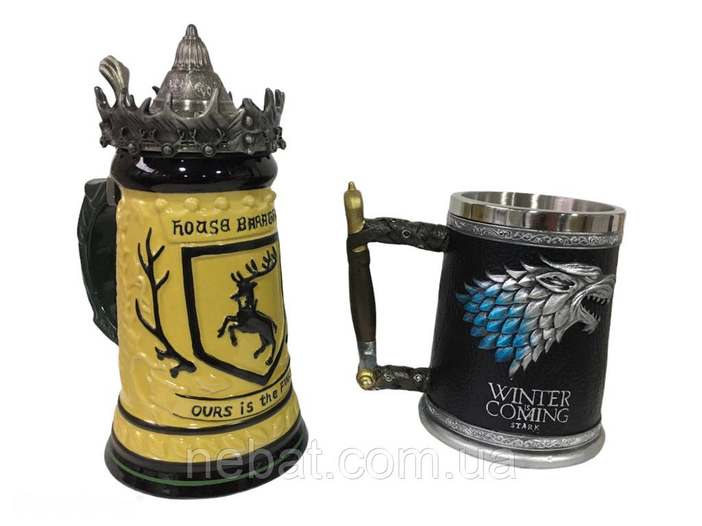 Подарунковий набір Гуртка Game Of Thrones House Герб Баратеонов Гра Престолів і Winter Is Coming Stark