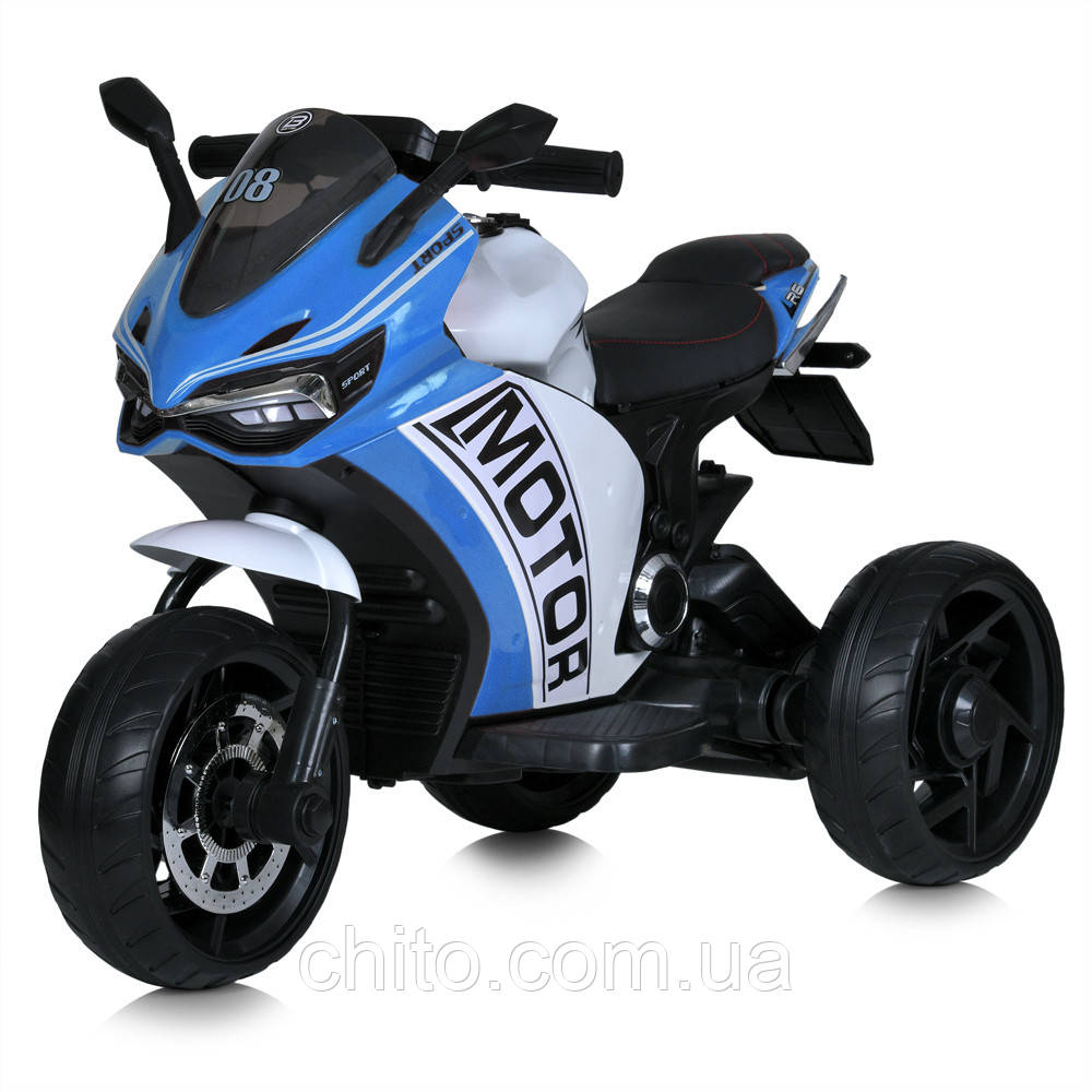 Дитячий мотоцикл «Ducati» M 4053EL-4 Синій MP3 USB EVA
