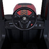 Дитячий електромобіль Трактор на акумуляторі Bambi M 4643 з пультом радіокерування на 3-8 років Червоний, фото 9