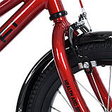 Велосипед дитячий двоколісний на сталевій рамі Profi MB 14011-14" зріст 90-115 см вік 3 до 6 років Червоний, фото 7