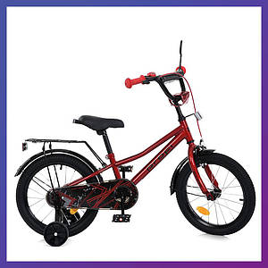Велосипед дитячий двоколісний сталевий Profi MB 16011-1 16" зріст 100-120 см вік 4 до 7 років Червоний