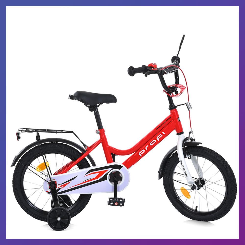 Велосипед дитячий двоколісний сталева рама Profi MB 18031-1 18" зріст 110-130 см вік 5 до 8 років Червоний, фото 1
