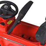 Дитяча каталка-толокар Mercedes M 5046L-3 з батьківською ручкою 2 в 1 Червоний, фото 8