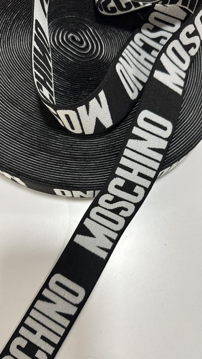 Гумка moschino, чорна+сірий