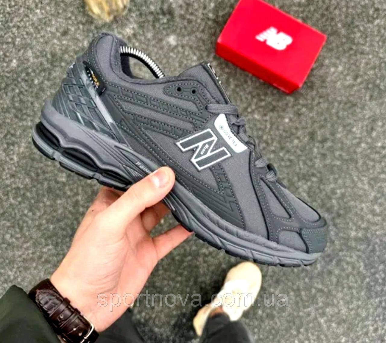 Чоловічі кросівки осінь/зима New Balance 1906 термошкіра/водовідштовхувальна тканина сірі р. 41-46