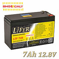 АКБ 12v 7ah LiFePO4. Літієвий акумулятор 12в 7ач LiFeR. АКБ для сигналізації 12v 7ah, WIFI роутера