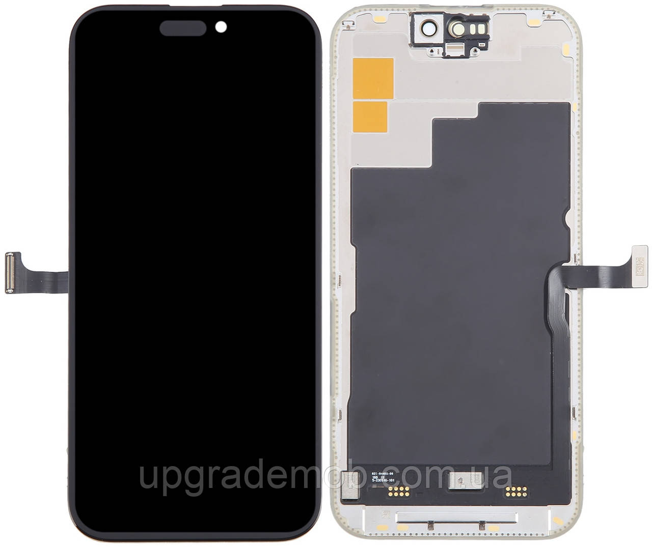 Дисплей-модуль тачскрин iPhone 15 Pro чорний OLED OEM чудовий Hard GX, фото 1