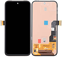 Дисплей-модуль тачскрин Google Pixel 8a чорний OLED оригінал склеєне скло