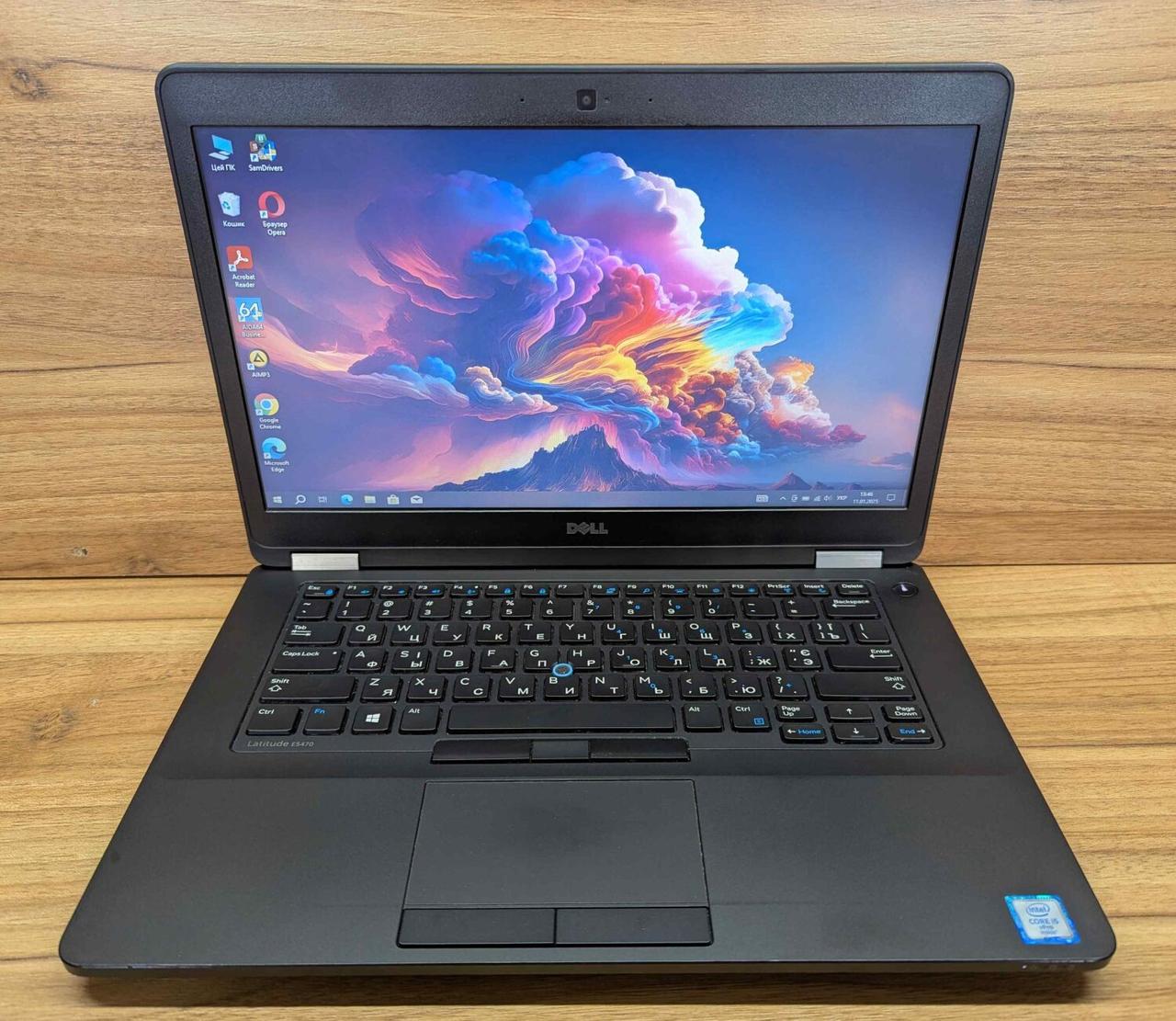 Б/в Ноутбук Dell Latitude E5470 14" 1366x768| Core i5-6300U| 8 GB RAM| 256 GB SSD| HD 520