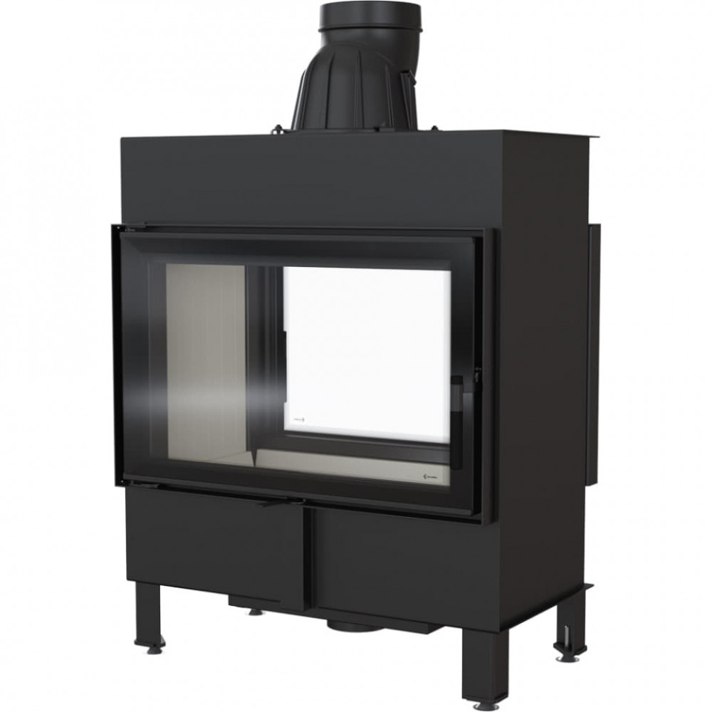 Камінна топка на дровах до 140 м² Kratki LUCY 14. Сучасне опалення тунель зі сталі 14 кВт, фото 1