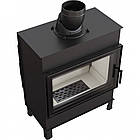 Камінна топка на дровах до 140 м² Kratki LUCY 14. Сучасне опалення тунель зі сталі 14 кВт, фото 3