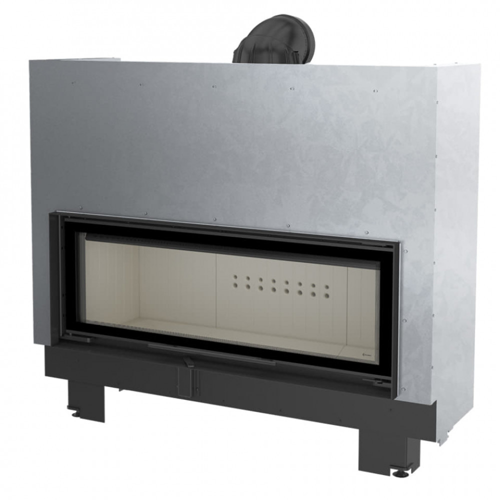 Камінна топка на дровах до 200 м² Kratki MB 120 гільйотину. Сучасне опалення зі сталі 20 кВт, фото 1