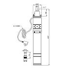 Насос глибинний шнековий Pumpman 4QGD2-100-0.75 кВт Нmax 135 м Qmax 2,4 куб.м 750 Вт, фото 2