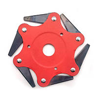 Ніж сегментний для газонокосарки мотокоси тримера, 6 пелюсток