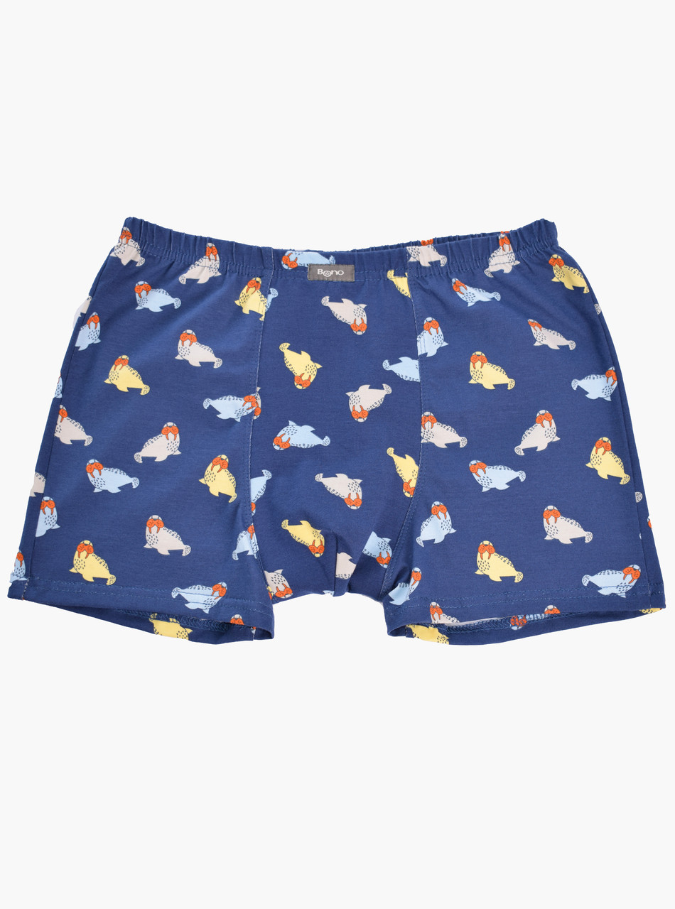 Bono чоловічі труси шорти боксери 950214 принт морж, фото 1