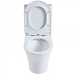 Унітаз-компакт DUSEL SABRINA DTPT10213430P з бачком плавнопадаюче сидіння Soft Close дюропласт, фото 2