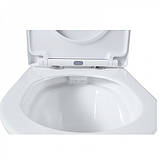 Унітаз-компакт DUSEL SABRINA DTPT10213430P з бачком плавнопадаюче сидіння Soft Close дюропласт, фото 4