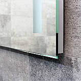 Дзеркало з LED підсвічуванням 120х75 см прямокутне DUSEL DE-M1041 сенсорне включення з підігрівом, фото 5