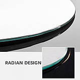 Дзеркало DUSEL 60х80см овальне LED DE-M1020 сенсорне включення підігрів годинник температура, фото 5