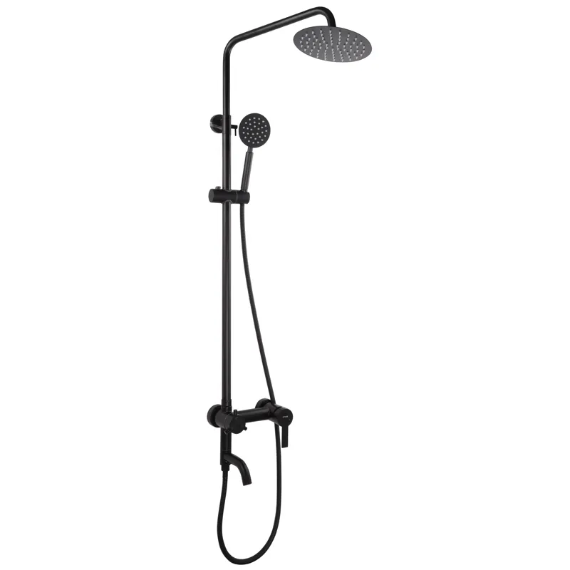 Душова колона зі змішувачем Mixxus NOX-009-J Black з нерж. стали SUS304 (MI5751), фото 1