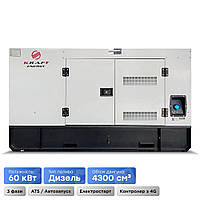 Генератор дизельний 60 кВт Kraft KRF-60KW/DA