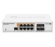 Комутатор 8 портів керований MikroTik CRS112-8P-4S-IN PoE