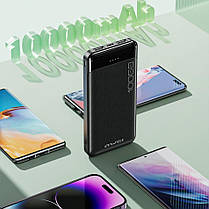 Зовнішній портативний аккумулятор Power Bank Awei P37K 10000mAh Black (8414), фото 5