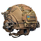 Шолом тактичний Fast TEAM WENDY Helmet NIJ IIIA + Навушники Earmor M31 MOD3 з чебурашкою + ліхтарик + кавер, фото 8