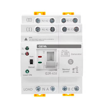 Автомат введення резерву АВР ATS 4P 63А 220В перемикач GEYA G2R-63II