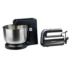 Стаціонарний міксер Sokany CX-6652 кухонний міксер з насадками для тесту 5 швидкостей 500Вт Чорний, фото 2