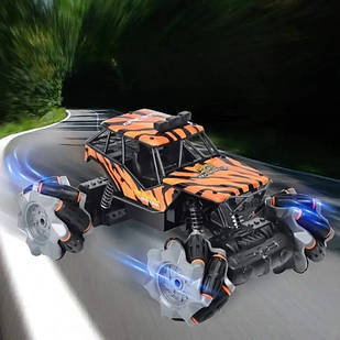 Джип перевертень радіокерований 4WD з Toy car 3855 Чорний з жовтим