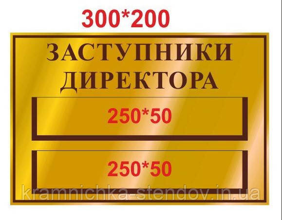 Таблички кабінетні