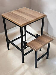 Табурет Лофт Linus зі сходинкою 45 см вишня малага