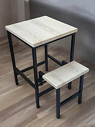 Табурет драбина в стилі лофт Linus 45 см Аляска Наша Ковка