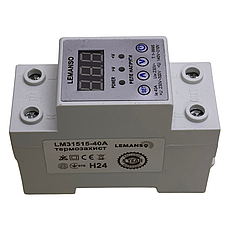 Реле напруги Lemanso із термозахистом LM31515-40A "Щит", фото 6