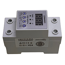 Реле напруги Lemanso із термозахистом LM31515-63A "Щит", фото 3