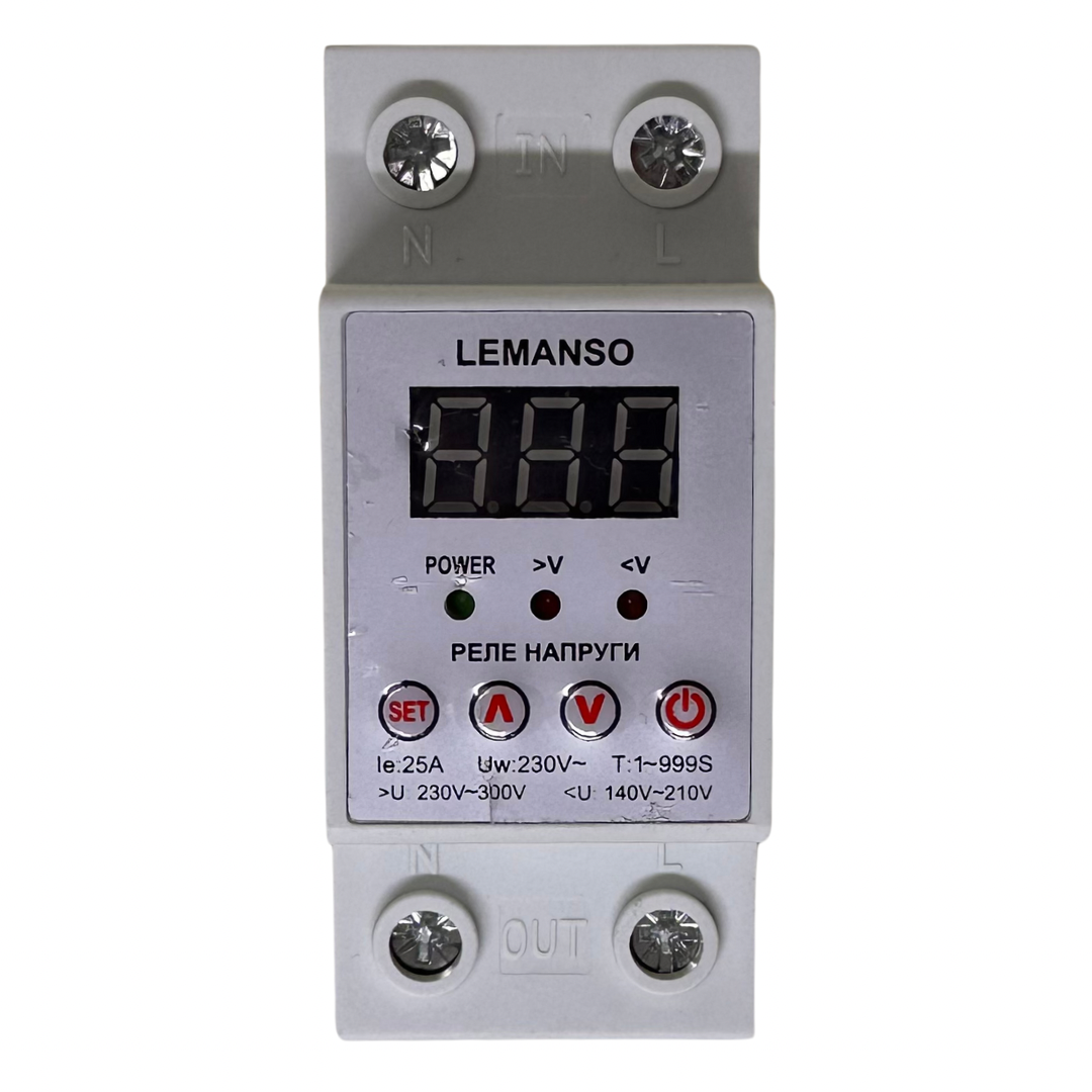 Реле напруги Lemanso LM31502-25A "Щит"