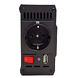 Інвертор синій корпус Lemanso з 12VDC до 230 V AC 500 W 600 VA чистий (правильна) синусоїда LM40102, фото 8