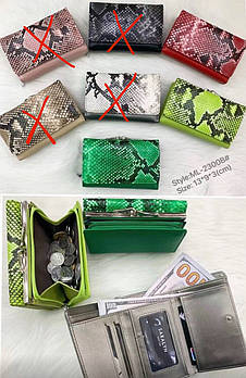 Гаманець жіночий 13*9 см на кнопці зі штучної шкіри у різних кольорах Kabir