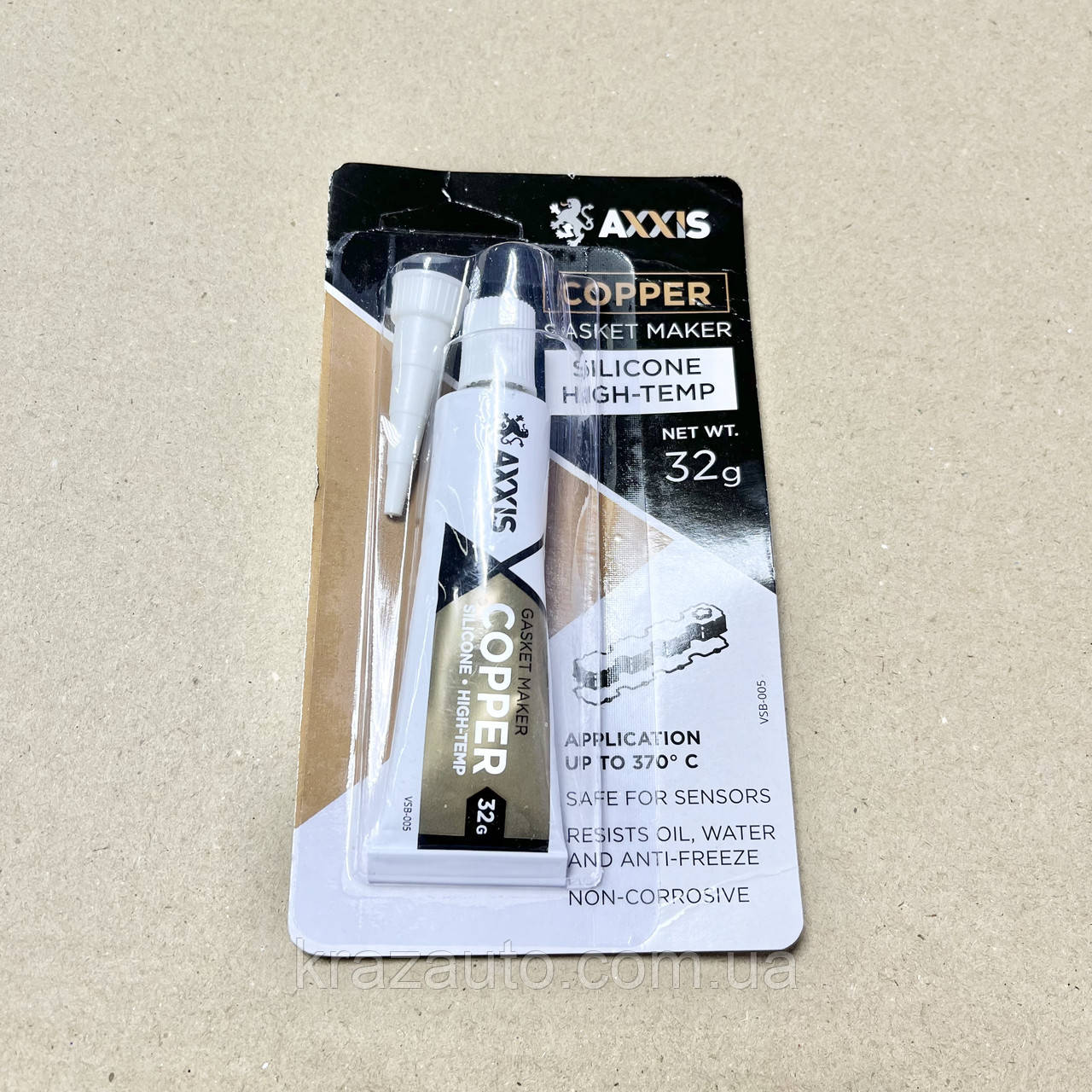 Герметик мідний силіконовий високотемпературний 32 г AXXIS. VSB-005, фото 1