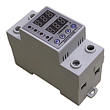 Реле напруги з контролем струму Lemanso LM31525-40A "Щит" для однофазної системи з струмом 40А, фото 3