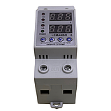 Реле напруги з контролем струму Lemanso LM31525-63A "Щит" для однофазної системи з струмом 63А, фото 5