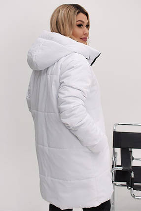 Жіноча куртка евро-зима великого розміру Україна Розміри: 48-50, 52-54, 56-58, 60-62, фото 2