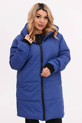 Жіноча куртка евро-зима великого розміру Україна Розміри: 48-50, 52-54, 56-58, 60-62, фото 1