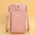 Жіноча сенсорна сумка для 2-х телефонів, документів та грошей  (Pink), фото 6